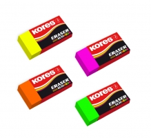 Pryž Kores KE30 - PVC, 40x21x10 mm, neon, mix barev