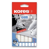 Oboustranně lepící guma Kores GumFix - čtverečky, 50 g, 84 ks