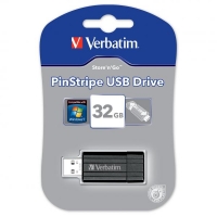USB Flash disk Verbatim PinStripe 32 GB - 2.0, černý