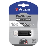 USB Flash disk Verbatim PinStripe 16 GB - 3.0, černý