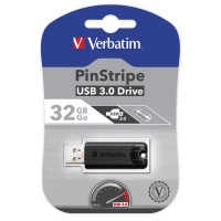 USB Flash disk Verbatim PinStripe 32 GB - 3.0, černý