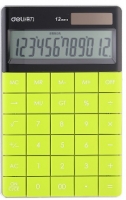 Stolní kalkulačka Deli E1589 - 1 řádek, 12 znaků, zelená