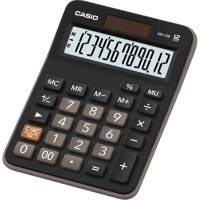 Stolní kalkulačka Casio MX 12B BK - 1 řádek, 12 znaků, černá