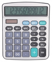 Stolní kalkulačka Deli EM19710 - 1 řádek, 12 znaků, stříbrná