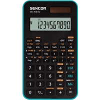 Školní kalkulačka Sencor SEC 106 BU - 56 funkcí, 10 znaků, černo-modrá