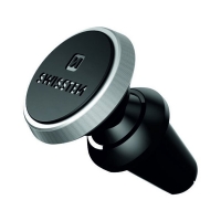 Magnetický držák mobilu do auta Swissten S-Grip AV-M9 - do ventilace, kovový, černo-stříbrný