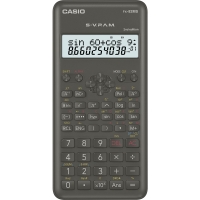 Školní kalkulačka Casio FX 82 MS 2E - 2 řádky, 12 znaků, černá - DOPRODEJ