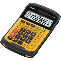 Stolní kalkulačka Casio WM 320 MT Waterproof - 1 řádek, 12 znaků, černo-oranžová - DOPRODEJ