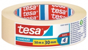Maskovací páska krepová Tesa Standart 5087 - 30 mm x 50 m