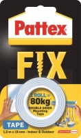 Montážní lepící páska Pattex Fix - oboustranná, 19 mm x 1,5 m, 80 kg