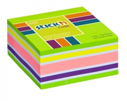 Samolepící bloček kostka Stick n Hopax Regular Cube - 76x76 mm, 400 listů, neon, mix zelená