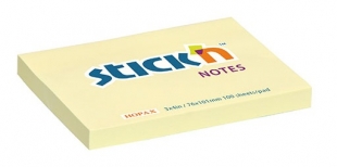 Samolepící bloček Stick n Hopax Notes - 76x101 mm, 100 listů, žlutý