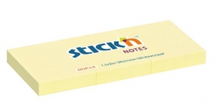Samolepící bloček Stick n Hopax Notes - 38x51 mm, 3x100 listů, žlutý