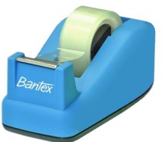 Odvíječ lepící pásky Bantex - 19x33 m, plastový, modrý