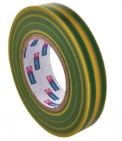 Izolační páska - PVC, 15 mm x 10 m, zelenožlutá