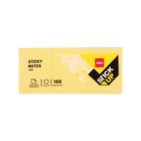 Samolepící bloček Deli Stick Up EA00153 - 38x51 mm, 3x100 listů, žlutý - DOPRODEJ