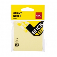 Samolepící bloček Deli Stick Up EA00352 - 76x76 mm, 100 listů, žlutý