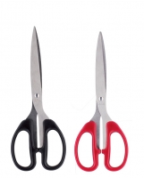 Kancelářské nůžky Deli Start E6009 - 18 cm, plastová rukojeť, mix barev - DOPRODEJ