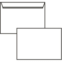 Poštovní obálka C5 - bez okénka, krycí páska, 162x229 mm, bílá, 1000 ks