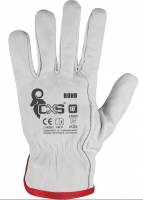 Pracovní rukavice CXS Bono - celokožené, s gumičkou, velikost 8