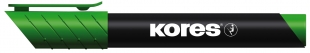 Permanentní popisovač Kores K-Marker - klínový hrot, 3-5 mm, zelený