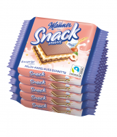 Oplatky Manner Snack - mléko a lískové oříšky, 5x25 g