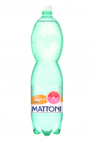 Perlivá voda Mattoni - grapefruit, PET, 1,5 l, 6 ks