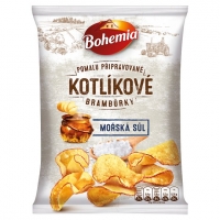 Chipsy Bohemia Kotlíkové - mořská sůl, 120 g