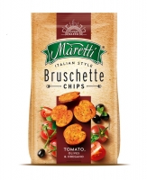 Bruschette chipsy - rajčata, olivy & oregáno, 70 g