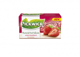 Ovocný čaj Pickwick Fruit Fusion - jahoda, 20 sáčků