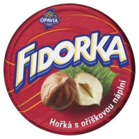 Fidorka Opavia - hořká s oříškovou náplní, 30 g