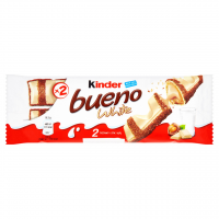 Čokoládová tyčinka Kinder Bueno - white, 39 g