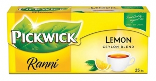Černý čaj Pickwick - ranní s citronem, 25 sáčků