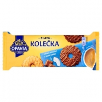 Zlaté kolečka Opavia - s kokosem polomáčená v mléčné čokoládě, 146 g