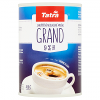 Zahuštěné mléko Tatra Grand - neslazené, 9 %, 410 g