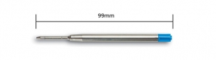 Náplň do kuličkového pera 4442 - velkokapacitní, 0,8 mm, kovová, modrá