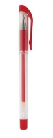 Gelový roller s víčkem WD 1041 - 0,7 mm, plastový, gumový úchop, červený