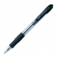 Kuličkové pero Pilot Super Grip 07 - 0,22 mm, plastové, černé