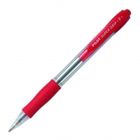 Kuličkové pero Pilot Super Grip 07 - 0,22 mm, plastové, červené