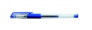 Gelový roller s víčkem Sakota - 0,5 mm, plastový, gumový úchop, modré