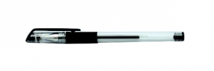 Gelový roller s víčkem Sakota - 0,5 mm, plastový, gumový úchop, černé