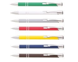 Kuličkové pero SIONA SOFT - 0,5 mm, kovové, mix barev