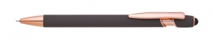 Kuličkové pero ELLA SOFT 2 - 0,5 mm, kovové, šedá