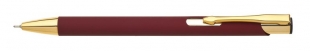Kuličkové pero VALMI SOFT - 0,5 mm, kovové, bordó