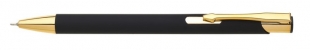 Kuličkové pero VALMI SOFT - 0,5 mm, kovové, černá