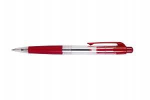 Kuličkové pero Spoko S0112 - 0,5 mm, plastové, červené