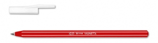 Jednorázové kuličkové pero ICO Signetta Classic  - 0,7 mm, plastové, červené