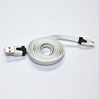 Kabel USB A M-micro M Logo - 2.0, 1 m, bílý
