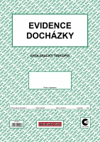 Evidence docházky ET407 - A4, 10 listů