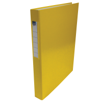 Dvoukroužkový pořadač A4 - hřbet 3,5 cm, lamino, žlutý - DOPRODEJ